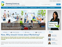 Tablet Screenshot of marketing-schools.org